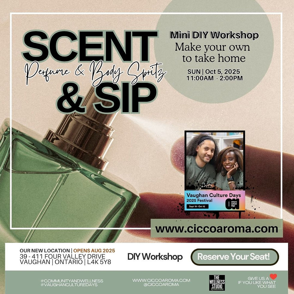 Scent & Sip: Perfume or Body Spritz Experience | A Mini DIY Workshop