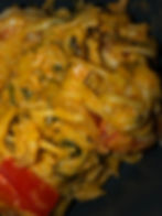 Red Coconut Curry Shrimp Pasta 