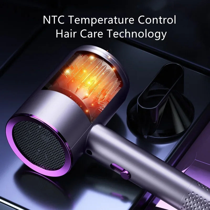 Thumbnail: Professional Salon Hair Dryer with Ionic & Heat Protection Portable for Home Hot