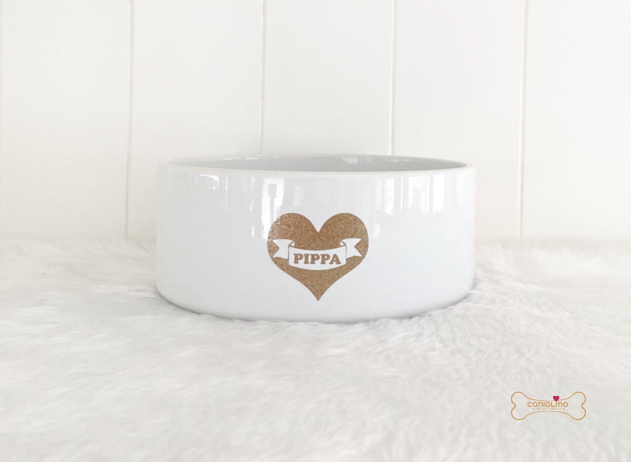 Herz mit Name (Farbe wählbar)