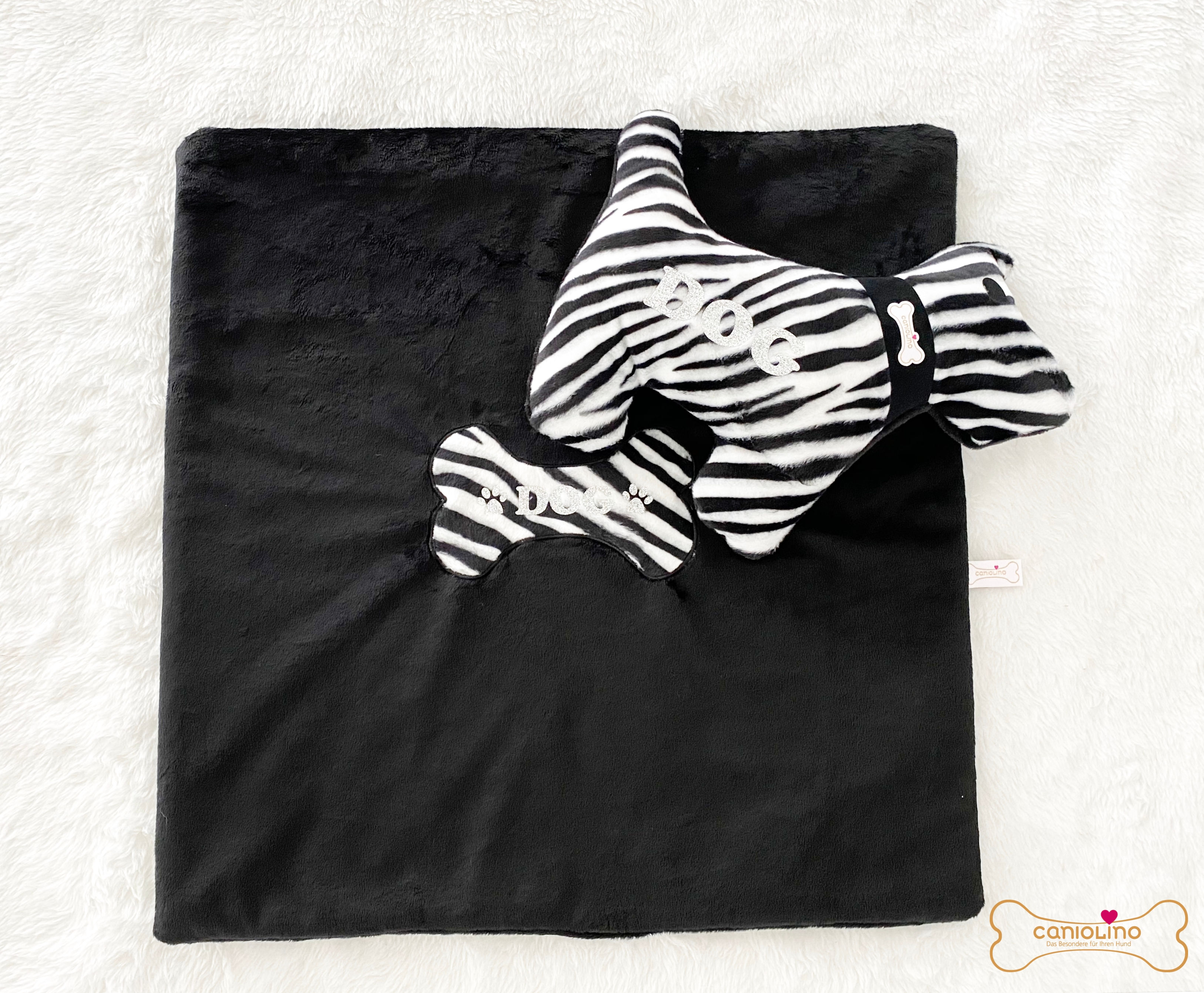 Hundedecke Bone Zebra