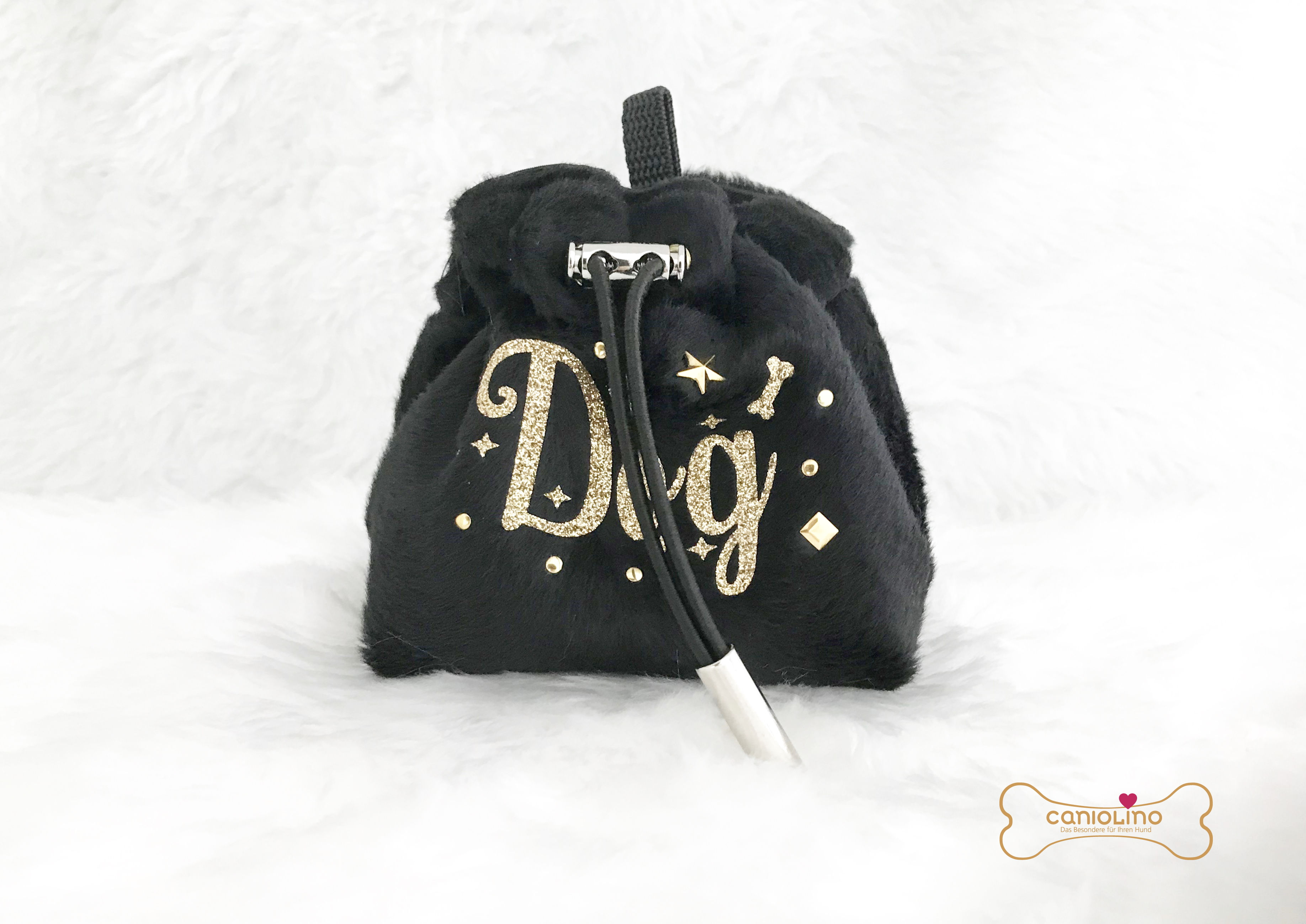 Fellimitat Glitzer Gold