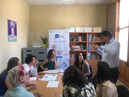 Visita del Ministerio de Derechos Sociales al proyecto AICP.COM en Mancomunidad La Vega