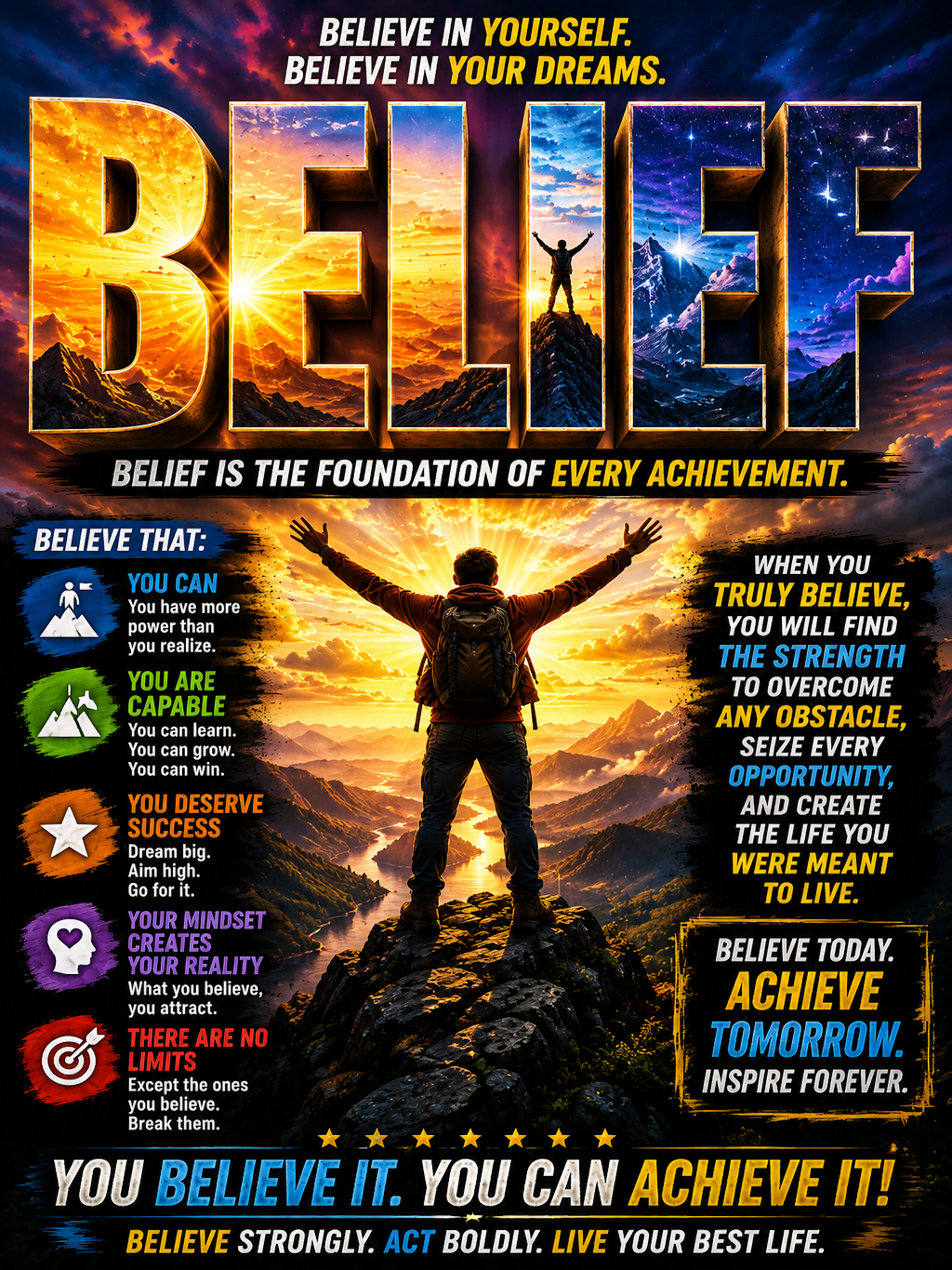 BELIEF POSTER DESIGN (18" x 24")