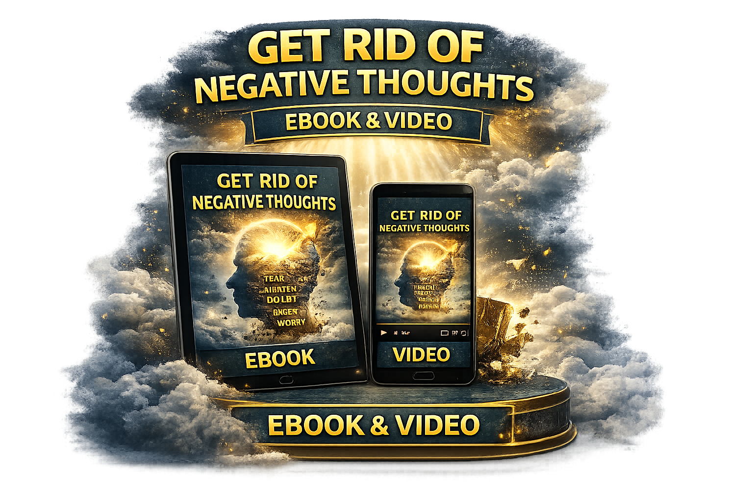 Get Rid of Negative Thoughts (Video & eBook)