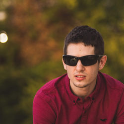 pretending to be cool during a photoshoot at Love Park Nashville