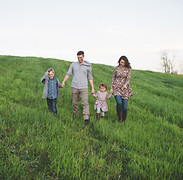 Family Walking Outdoors