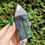 Thumbnail: Polished Blue Flashy Labradorite Obelisk Tower - 166g - 9cm Tall