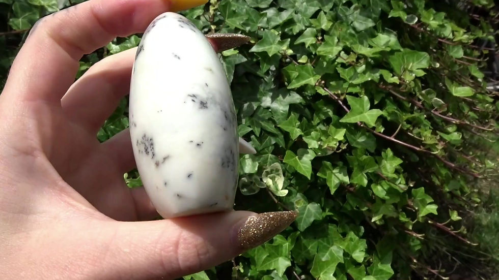 Thumbnail: Polished White Opal Freeform - 212g - 7.5cm Tall - Self Standing