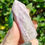 Thumbnail: Polished Banded Silky Fluorite Mini Tower - 60g - 6cm Tall