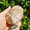 Thumbnail: Polished Clear Flower Agate Palm / Pebble - 183g - 7.5cm Length