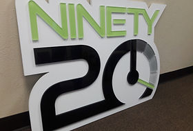 Acrylic back custom painted - PVC