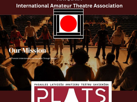 Esam daļiņa no PLATS un tagad arī daļiņa no International Amateur Theatre Association! 🤩🥳 Lai dzīvo teātris!
