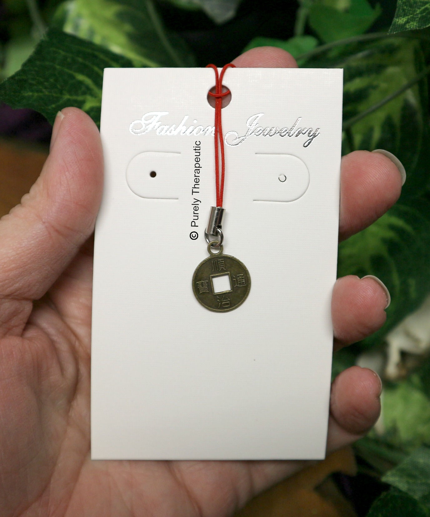 Feng Shui Coin Mobile Phone Charm