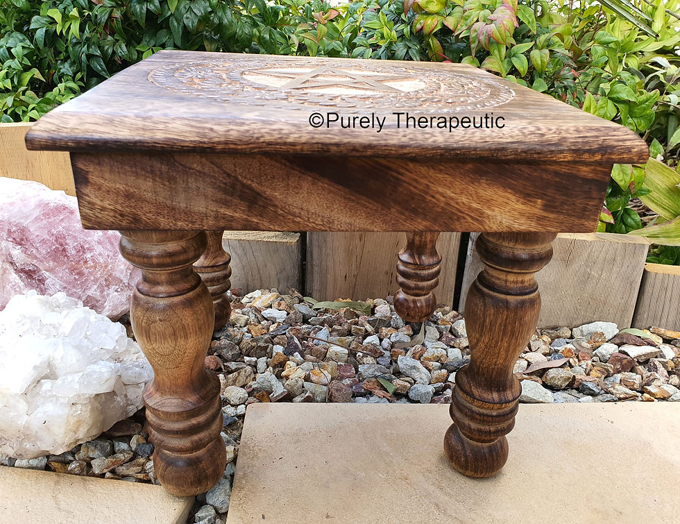pentagram floral altar table