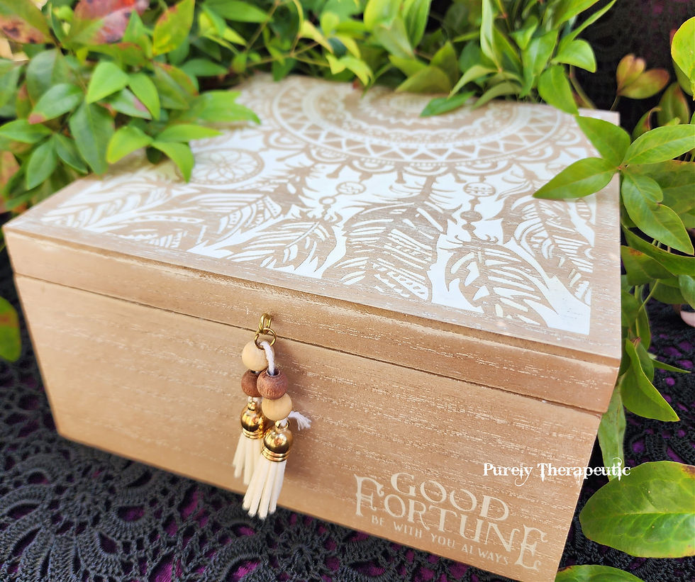 Thumbnail: Wooden Mandala Gift Box by Purely Therapeutic