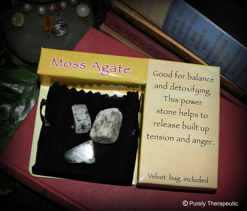 Moss Agate Crystal Gift Pack