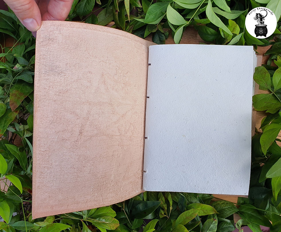 Thumbnail: Leather Spell Book Wiccan