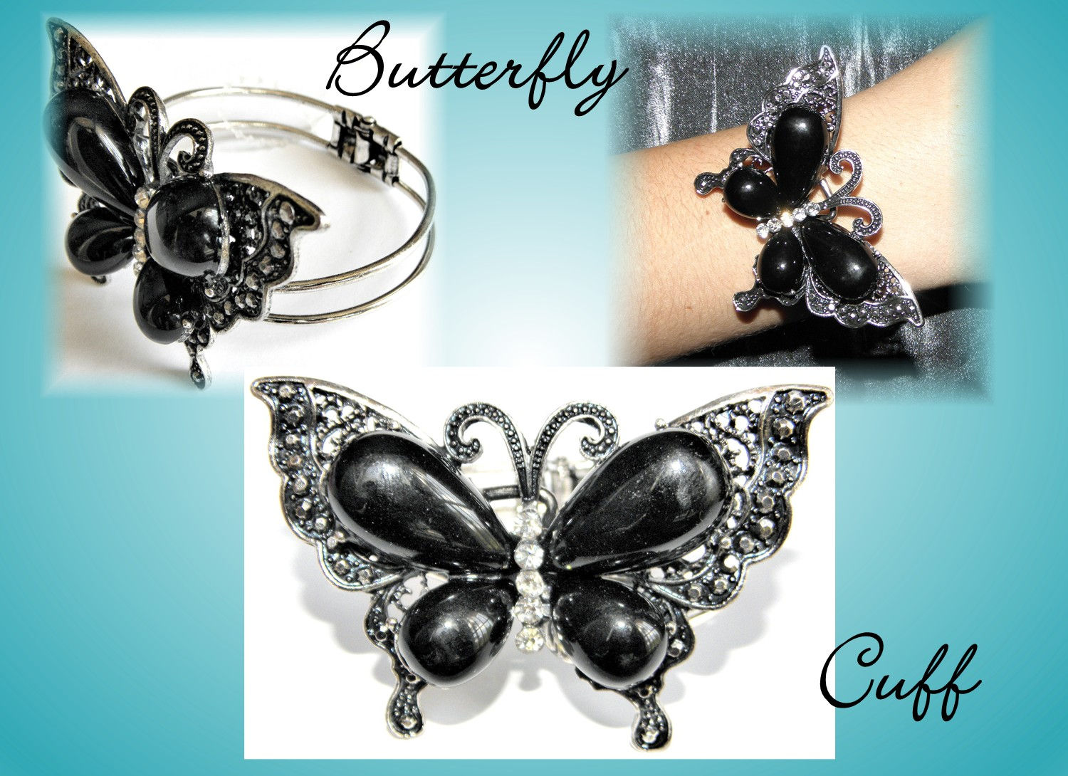 Large Butterfly Cuff Bracelet