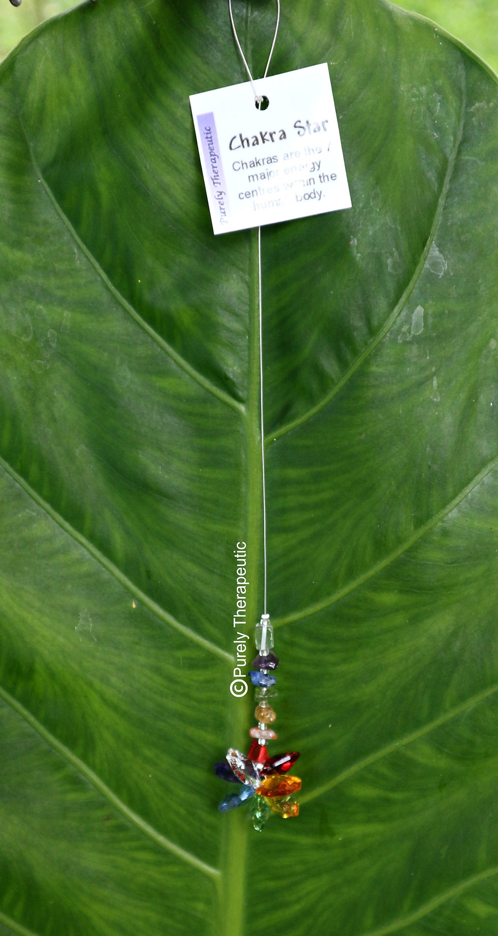 Chakra Star Gemstone Suncatcher