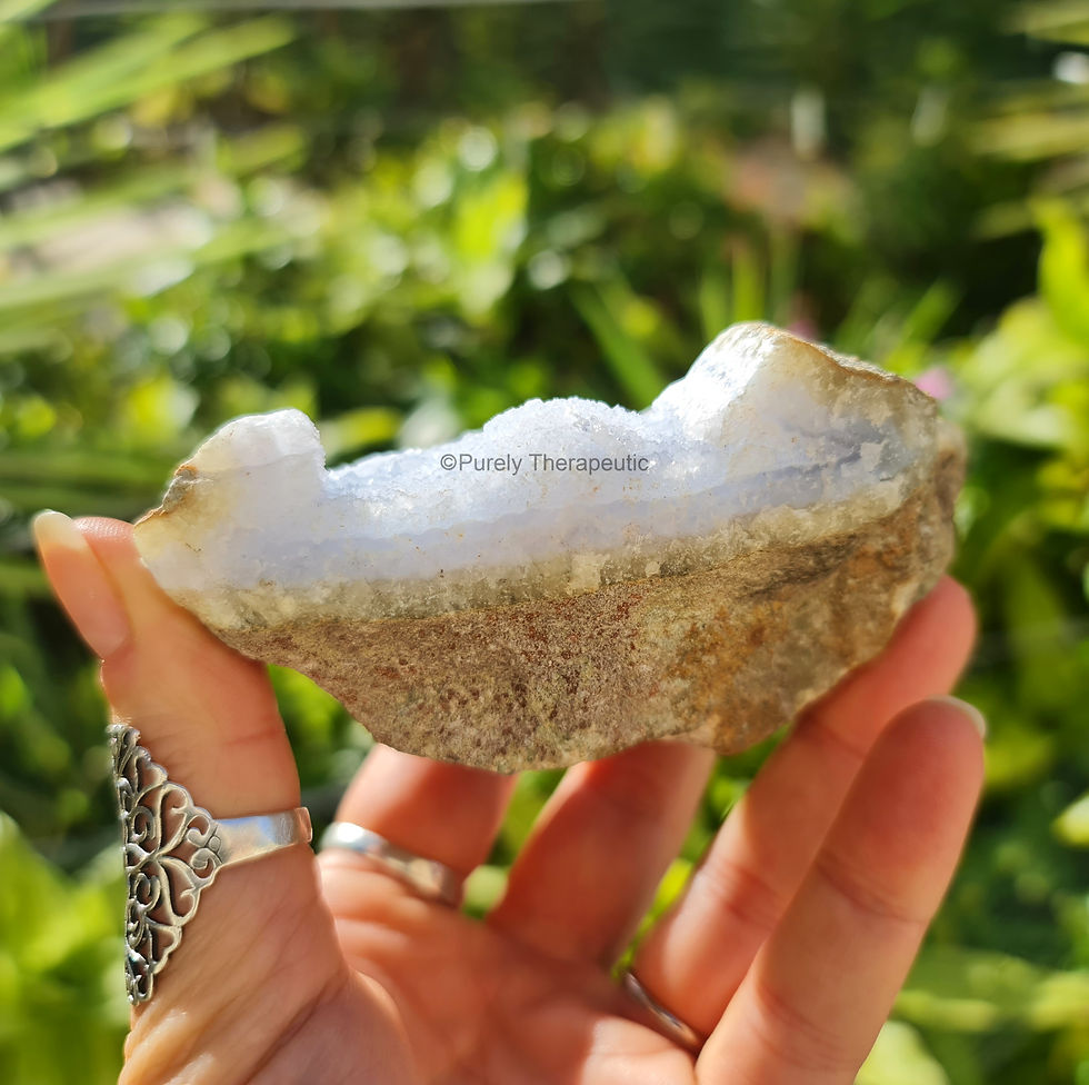 Thumbnail: Blue Lace Agate Raw Cluster
