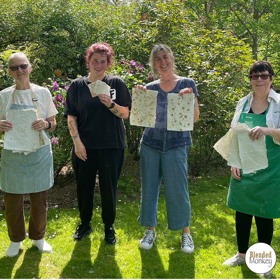 Happy group of paper makers here in the Blended Monkey Studios