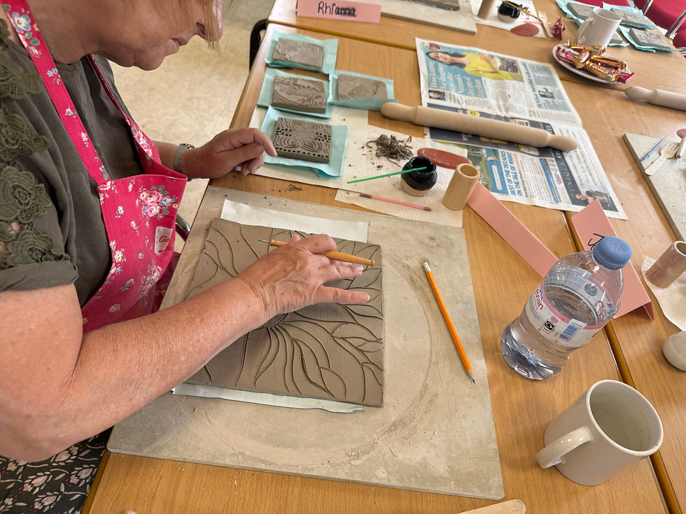 Tile Making & Glazing at the Farmland Museum & Denny Abbey - July 2024