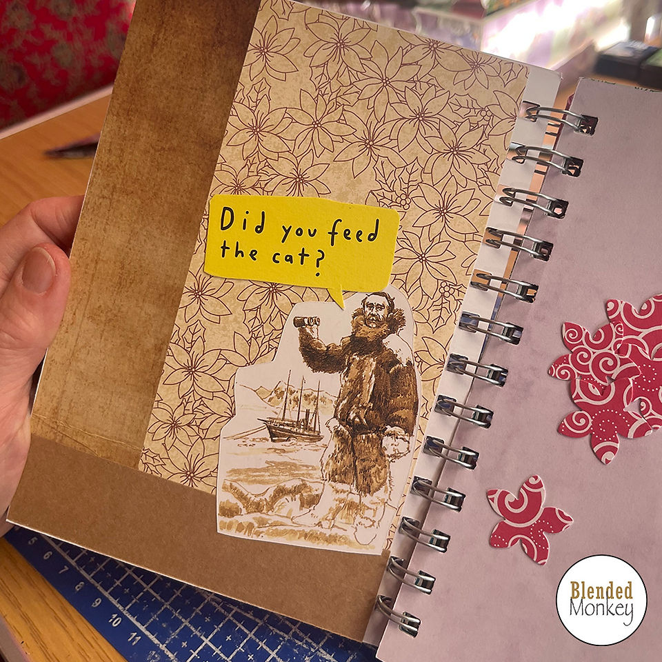 Stunning covers created by one of our junk journal students here at Blended Monkey
