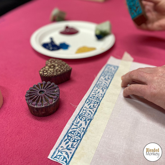 Creating a block-printed border