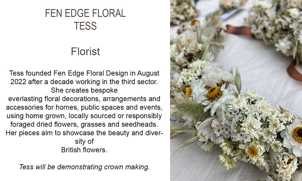 Enjoy a wonderful range of high-end artists at our Spring Artisan Fayre in Upwell Hall on Sunday 13 April - including Emily Tomasi, mixed media artist.