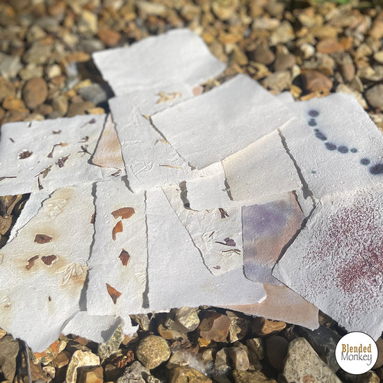 Some sample handmade papers