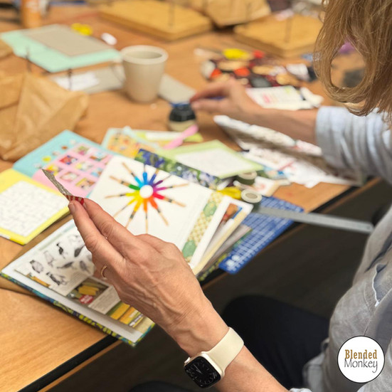 Adding ephemera and embellishments to the inside pages of the journal