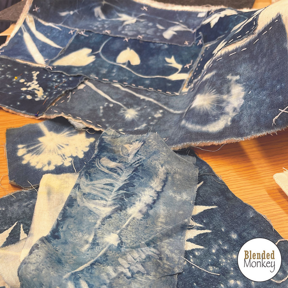 Fabulous cyanotype experience here in the Blended Monkey Studios