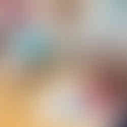 One of the completed silk-painted scenes