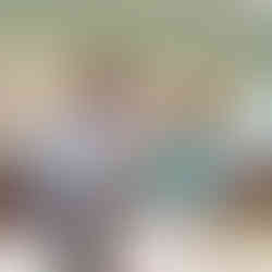 One of the completed silk-painted scenes