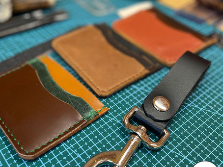Leatherwork - Card Case & Belt Loop - Experience in our Blended Monkey Studios - April 2026
