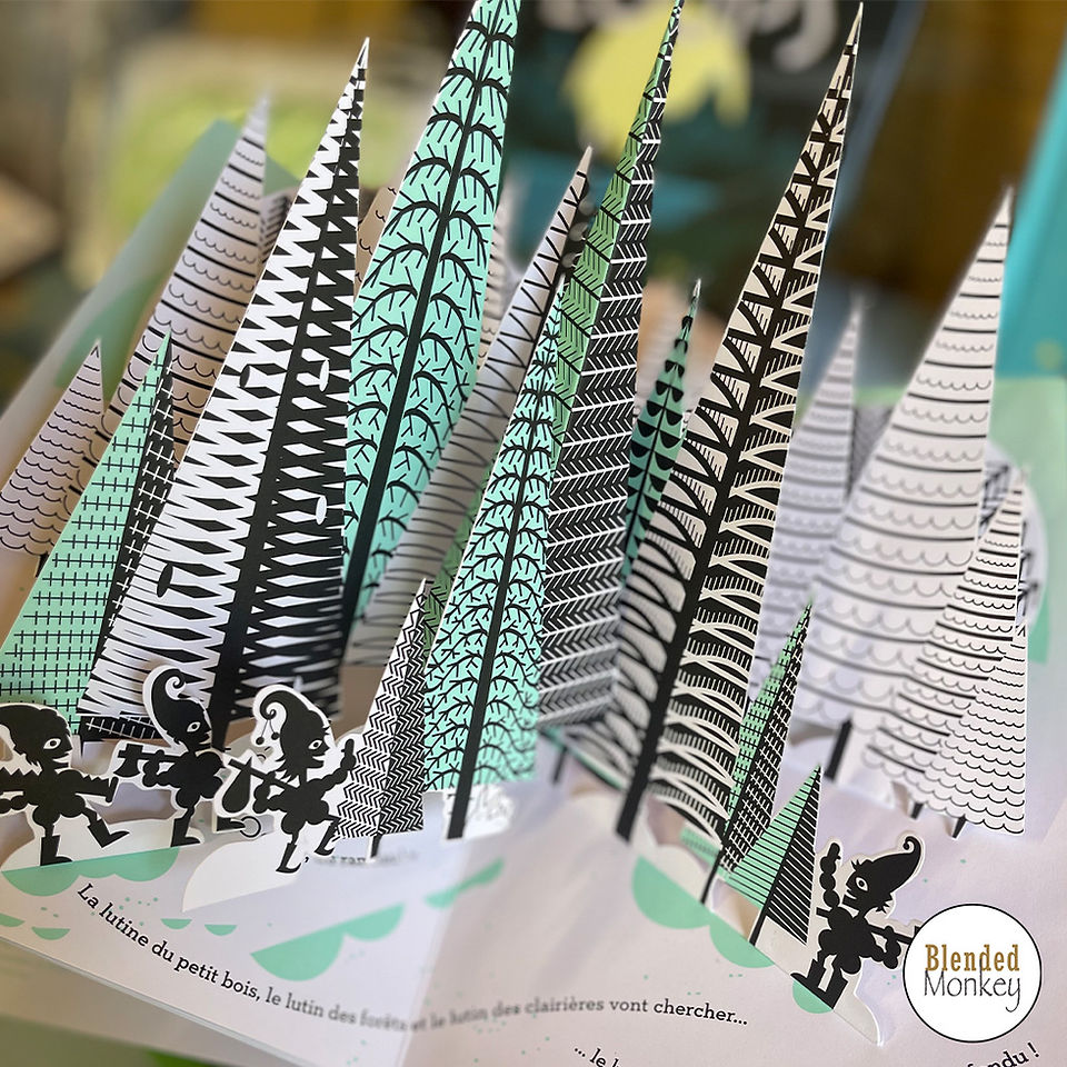 Trees that pop up in a book