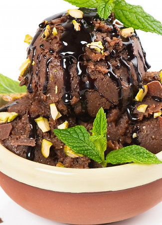 Helado de Chocolate con fudge