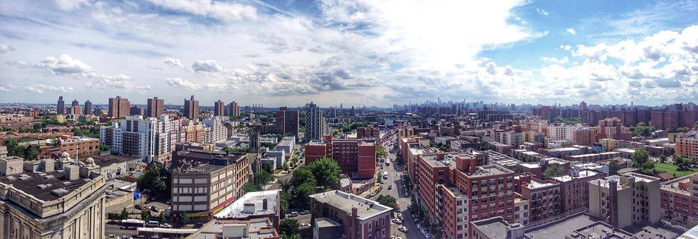 Aerial view of the South Bronx