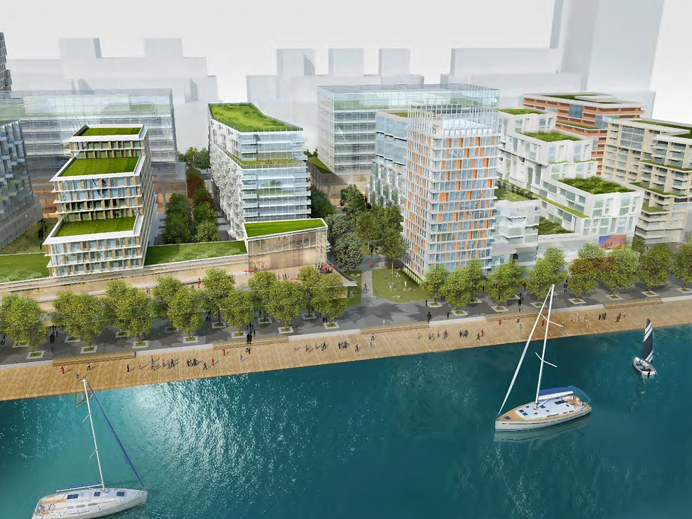 Waterfront complex in the South Bronx