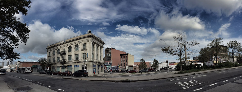 Chase bank on a street corner in the Bronx