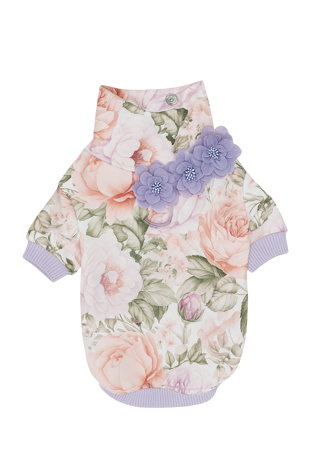 Stilvoller Blumenpullover