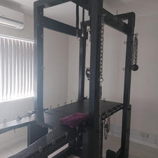 Bondage bed where people get tied up!