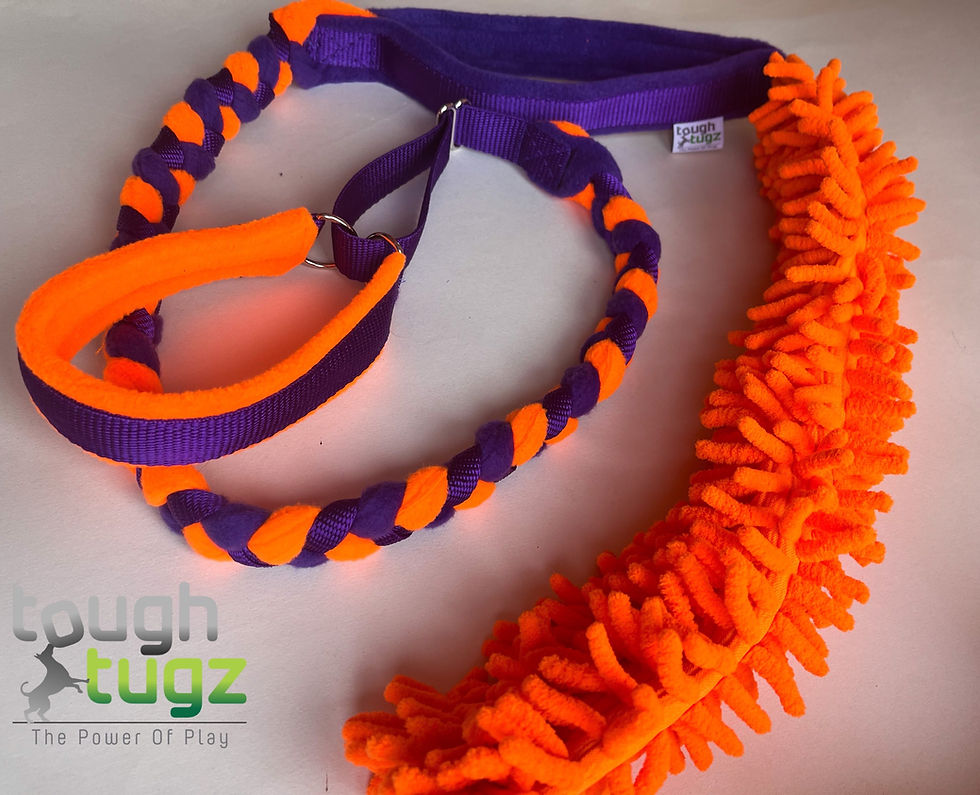 Miniatura: Combo de juguete con flecos y plomo trenzado con collar deslizante