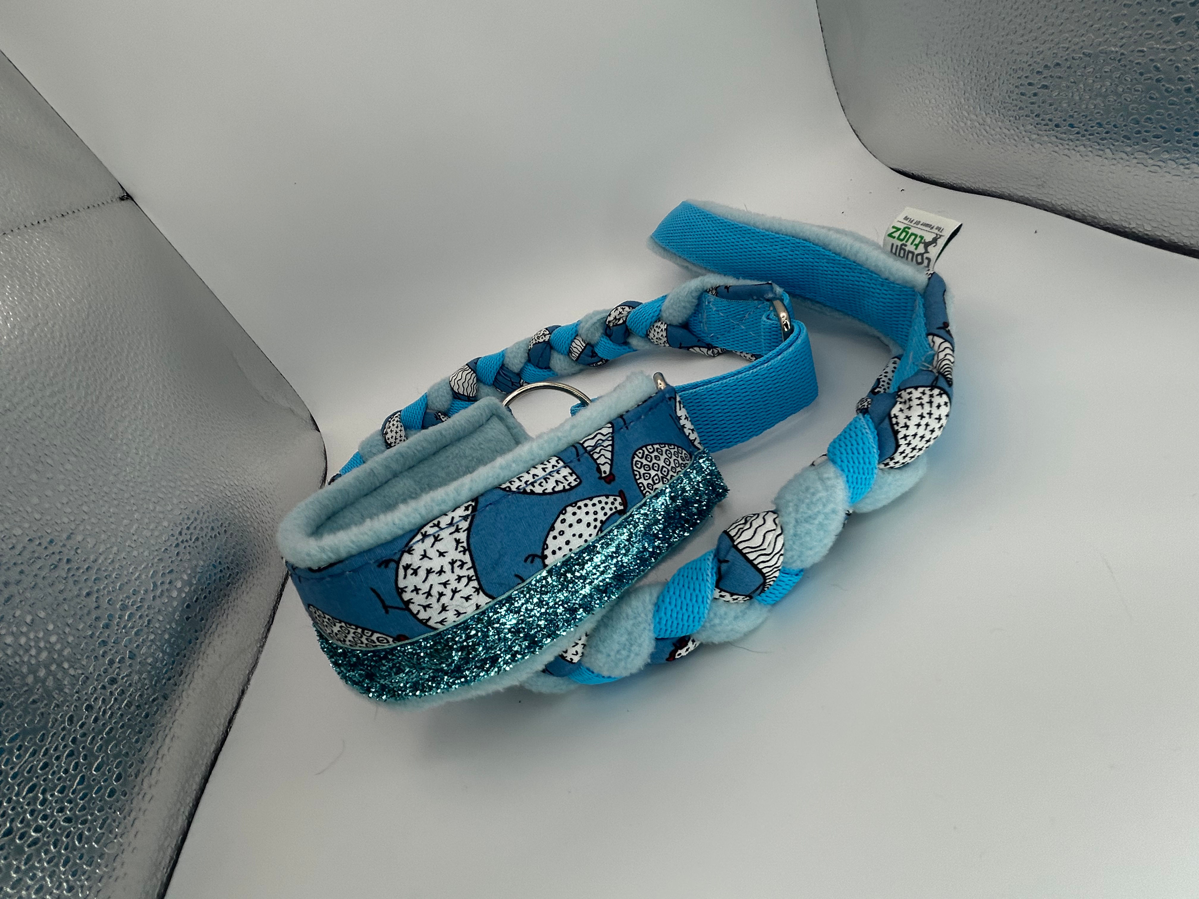 Chicken Sparkle Slip Collar & Lead - braided