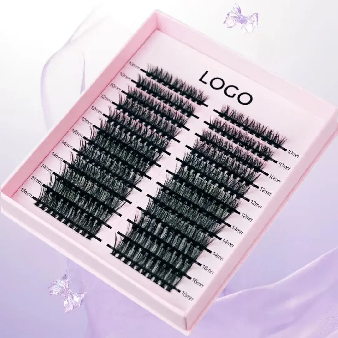 DIY Cluster Volume Lash Extension Kit with Synthetic Hair