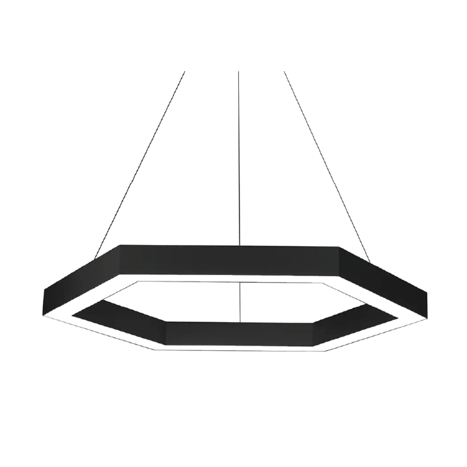 Hexagon Pendant Light – Outward Glow
