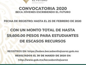Abren nueva convocatoria de Jóvenes Escribiendo el Futuro en Michoacán