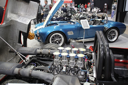 GD cobra replica's and T70 spyders at Stoneleigh Kit car show