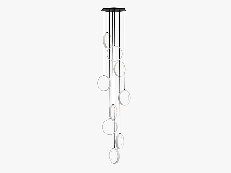 Thumbnail: Mono Pendants - Set of 9 Column (Varied)